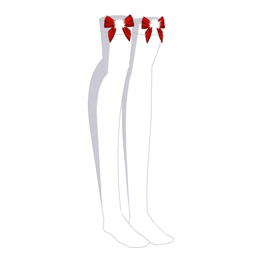 Misses Candy Cane Thigh-Highs