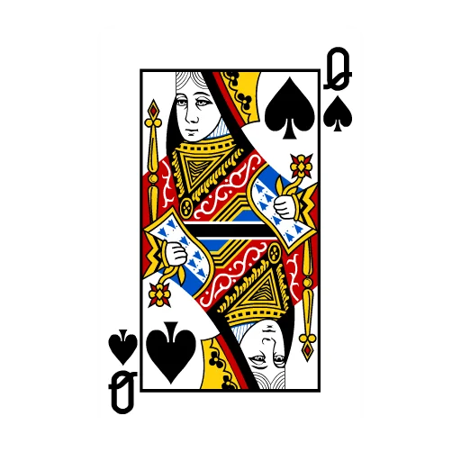 Queen of Spades Card