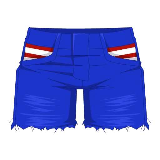 Stars And Stripes Jean Shorts