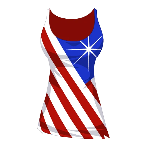 Stars And Stripes Loose Tank-Top