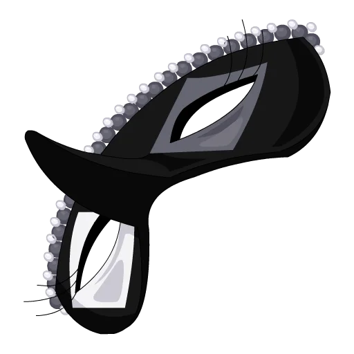Royal Gala Mask Atop Head