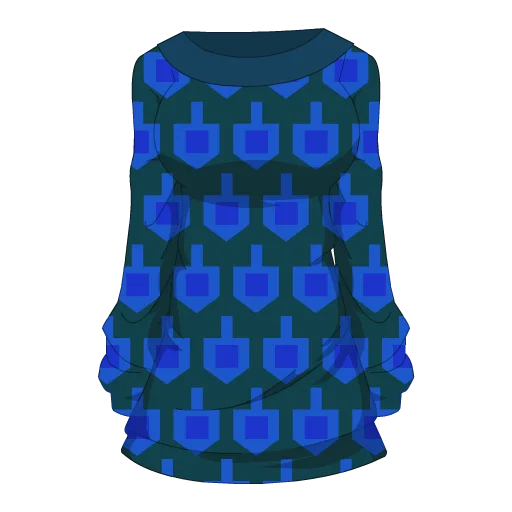Darling Dreidel Baggy Sweater-Dress
