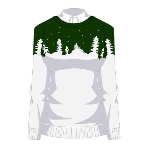 Winter Treeline Sweater