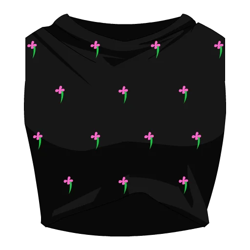 Garden Tour Crop Oversized Top