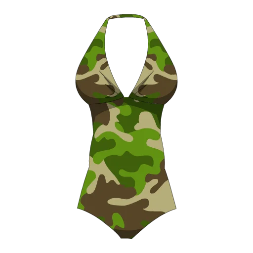 Charismatic Camo One Piece Swimsuit