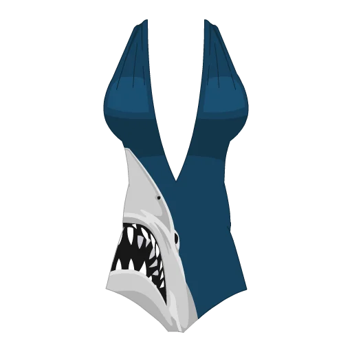 Shark Attack One-Piece Swimsuit