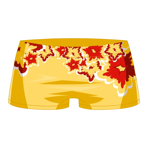 Hawaiian Flower Bikini-Bottoms