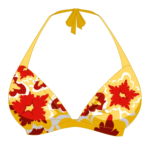 Hawaiian Flower Bikini-Top