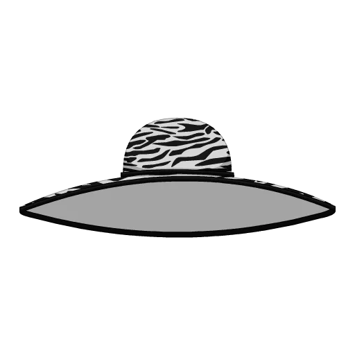 Zebra Print Hat