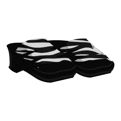 Zebra Print Sandals