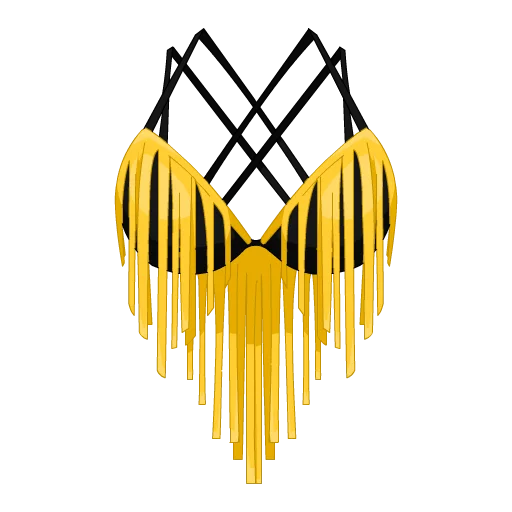 Funky Fringe Swimsuit Top