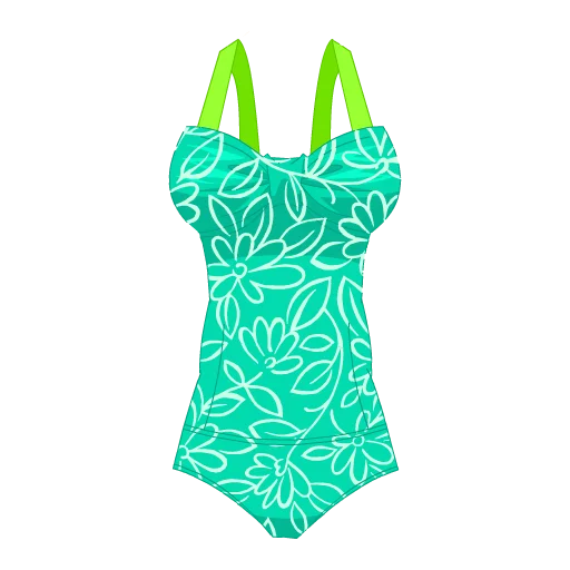 Floral Elegance One-Piece Swimsuit