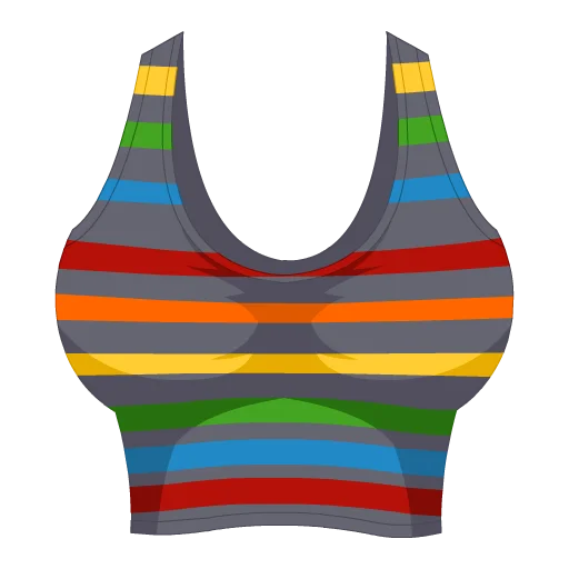 Sweet And Striped Swim Top