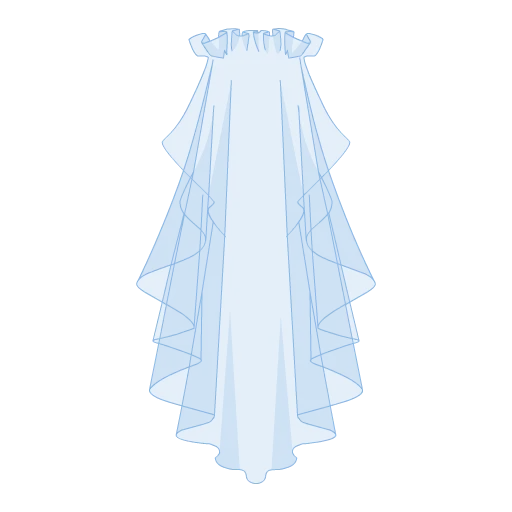 Let's Elope Veil