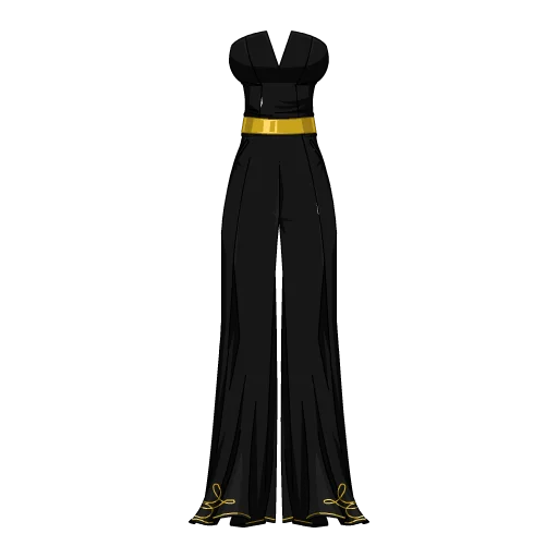 Gold Accented Jumpsuit