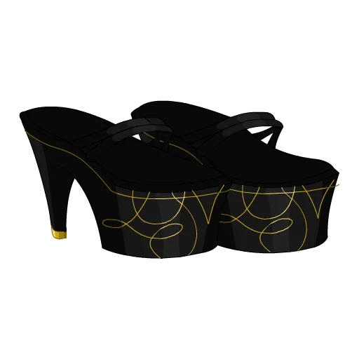 Gold Accented Shoes