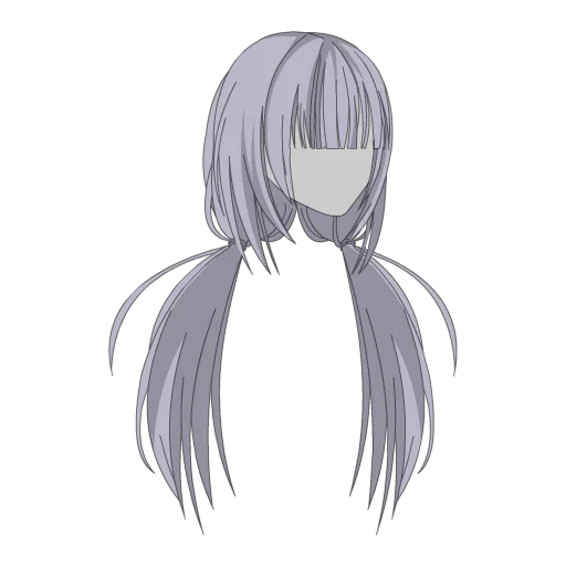 Sky Twin Tails Hair