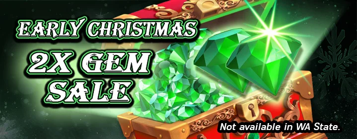 2X Gems SALE - December 18, 2025 article cover