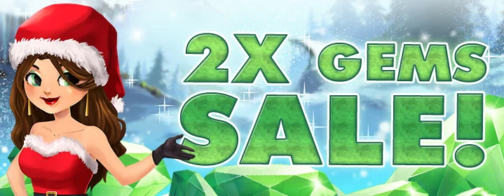 A Very Merry 2X Gems Sale! article cover