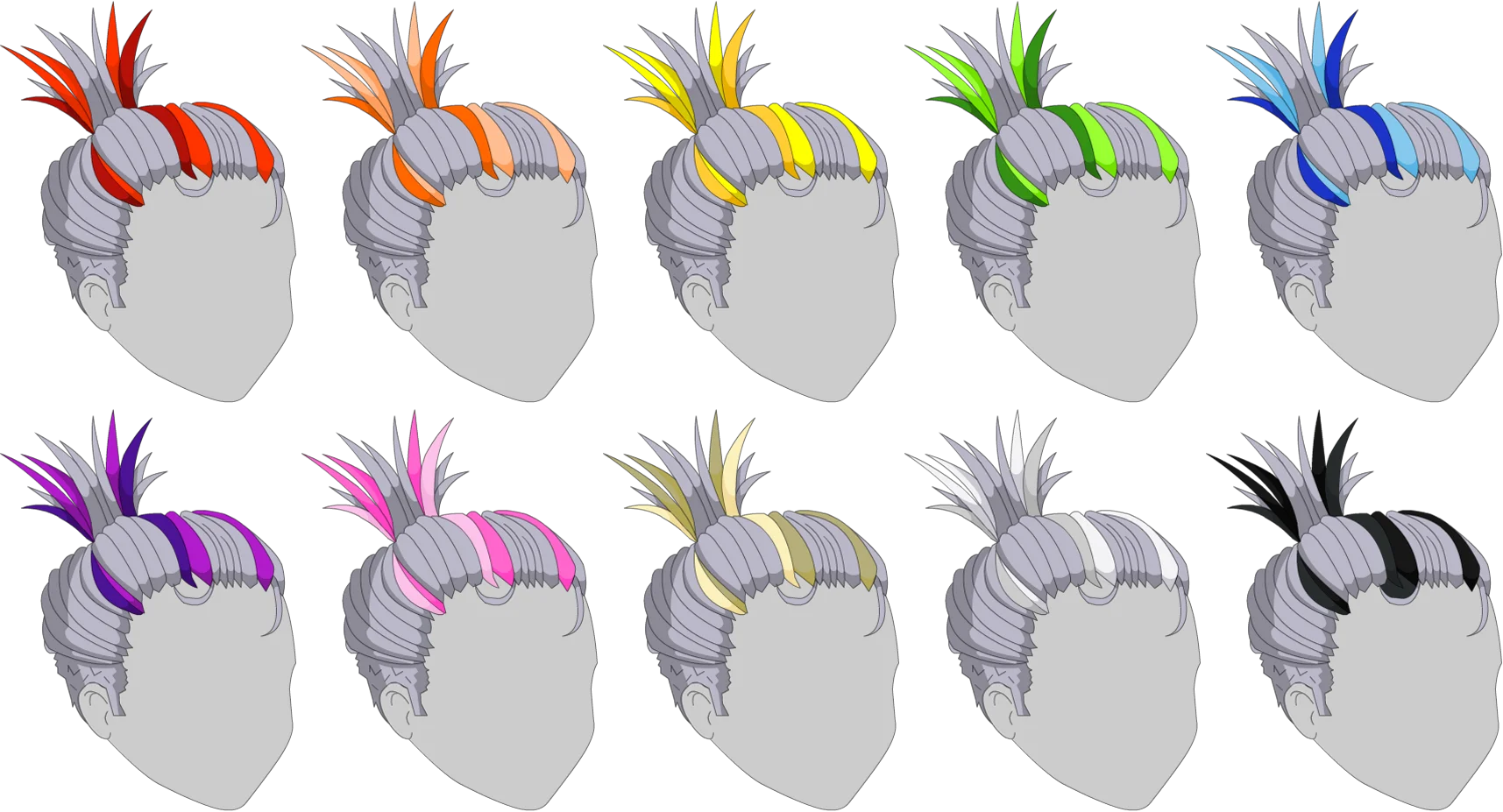 Modern Bun Hair - Female