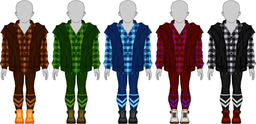 Autumn Plaid Set - Male