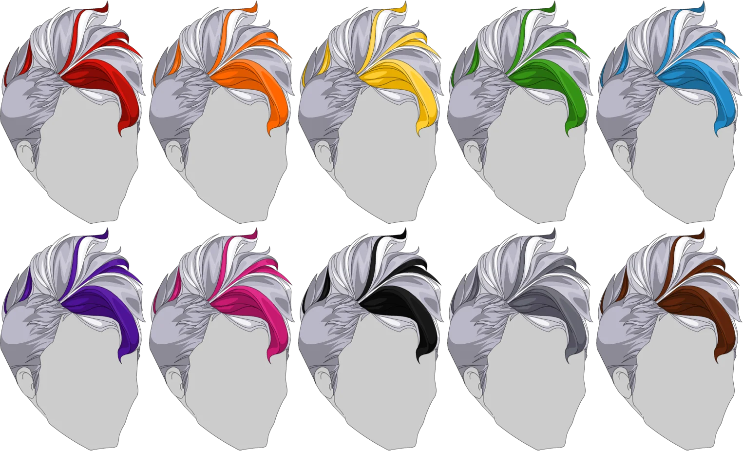 Heartbreak Hair - Male