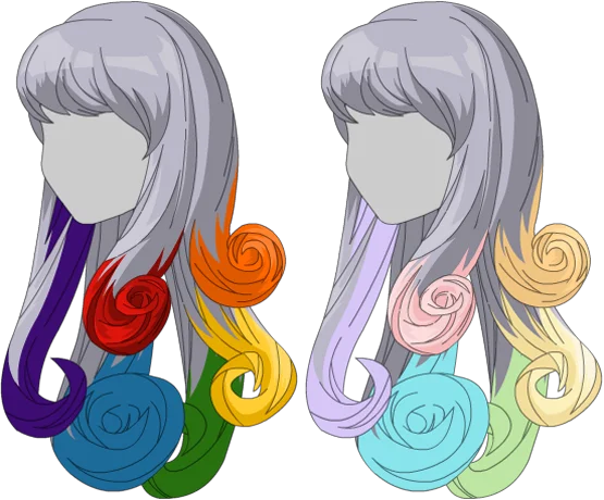 Long Rainbow Hair - Female