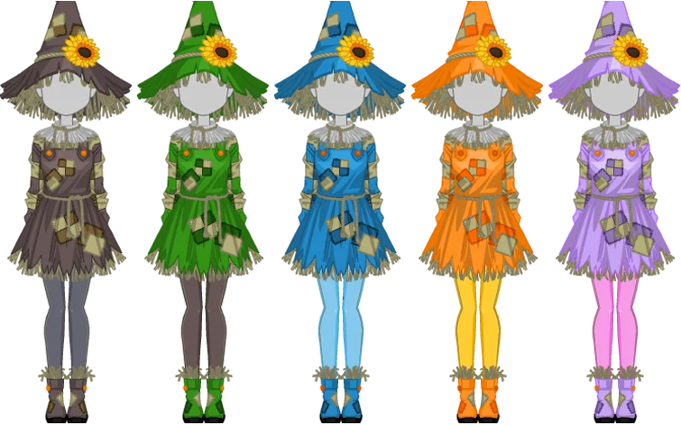 Spring Scarecrow Set - Female