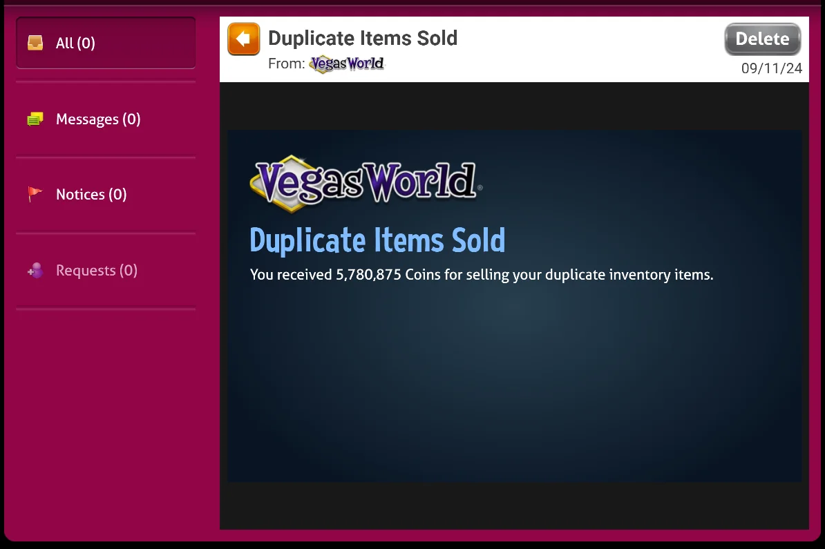 Duplicate Items Sold Confirmation