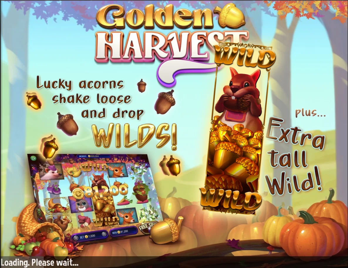 Golden Harvest Slots Loading Screen