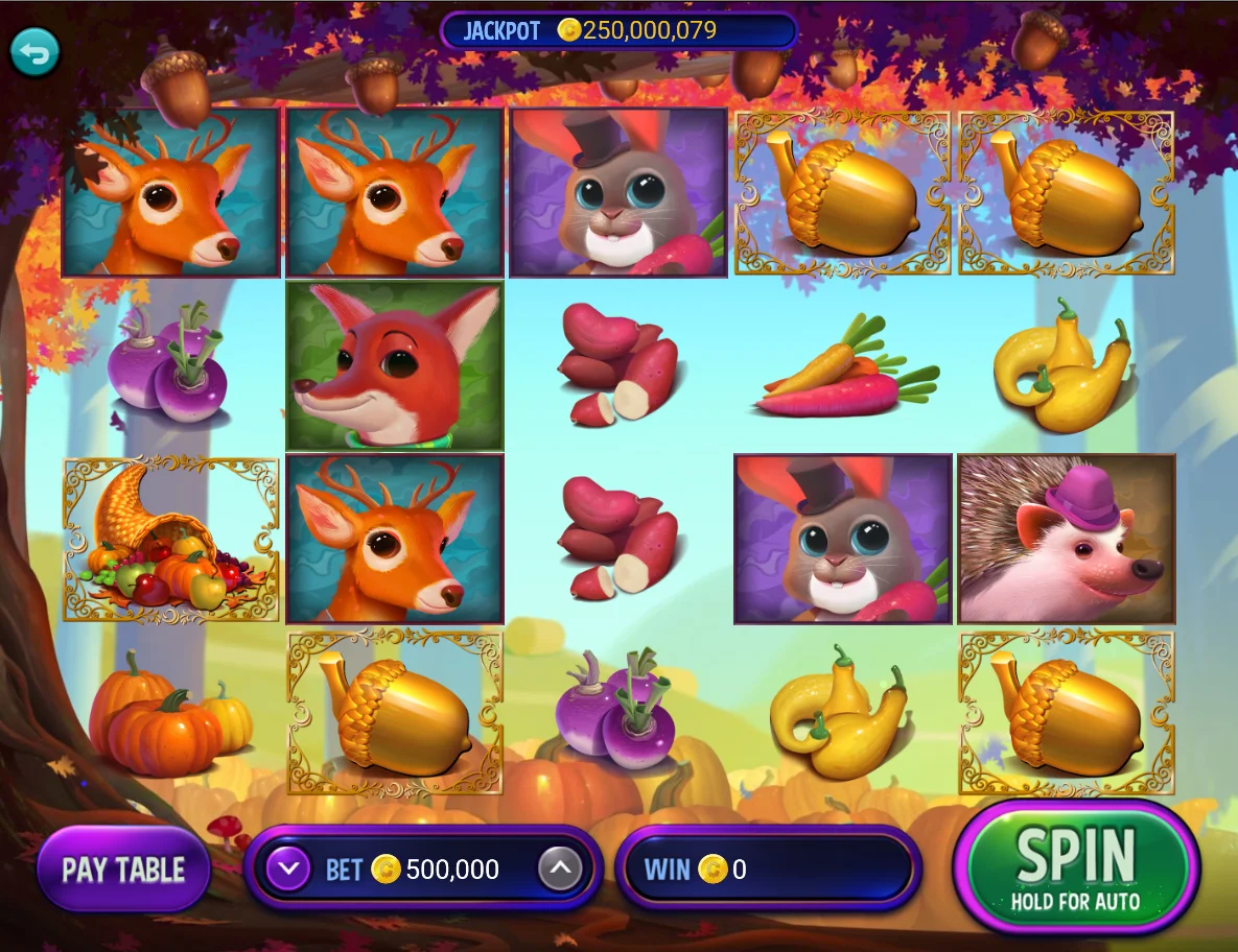 Golden Harvest Slots In-Game Screen