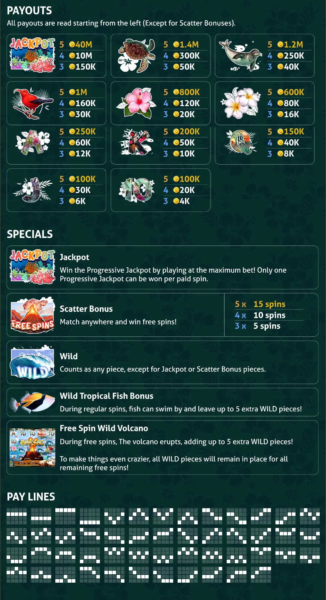 Aloha Slots - Pieces