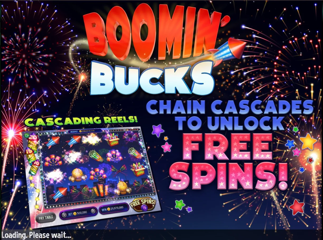 Boomin' Bucks Slots Loading Screen