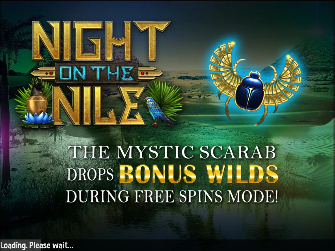 Night On The Nile Slots Loading Screen