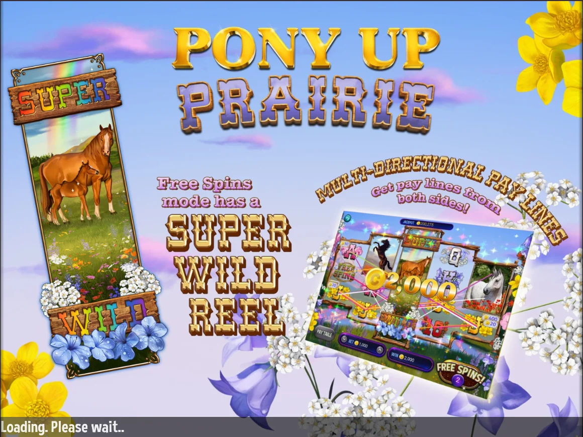 Pony Up Prairie Slots Loading Screen