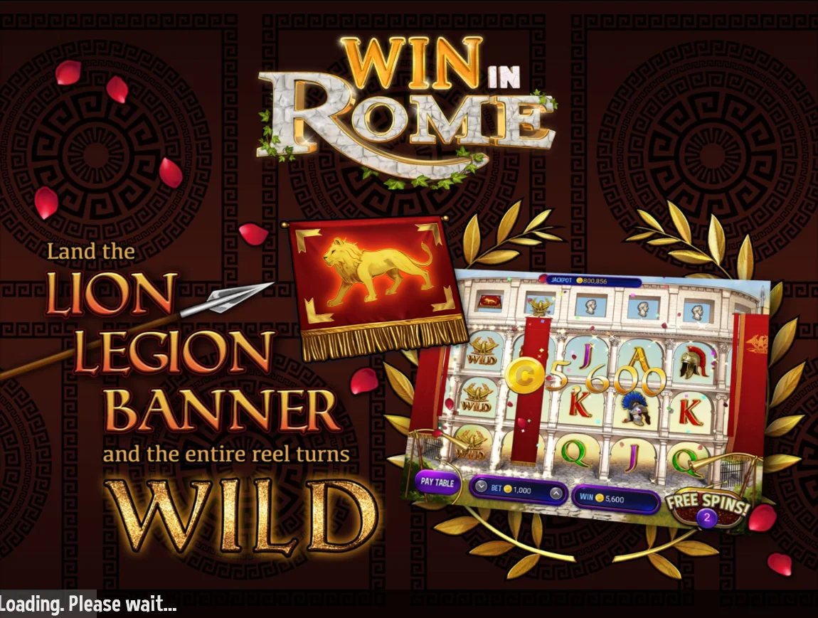 Win In Rome Slots - Loading Screen