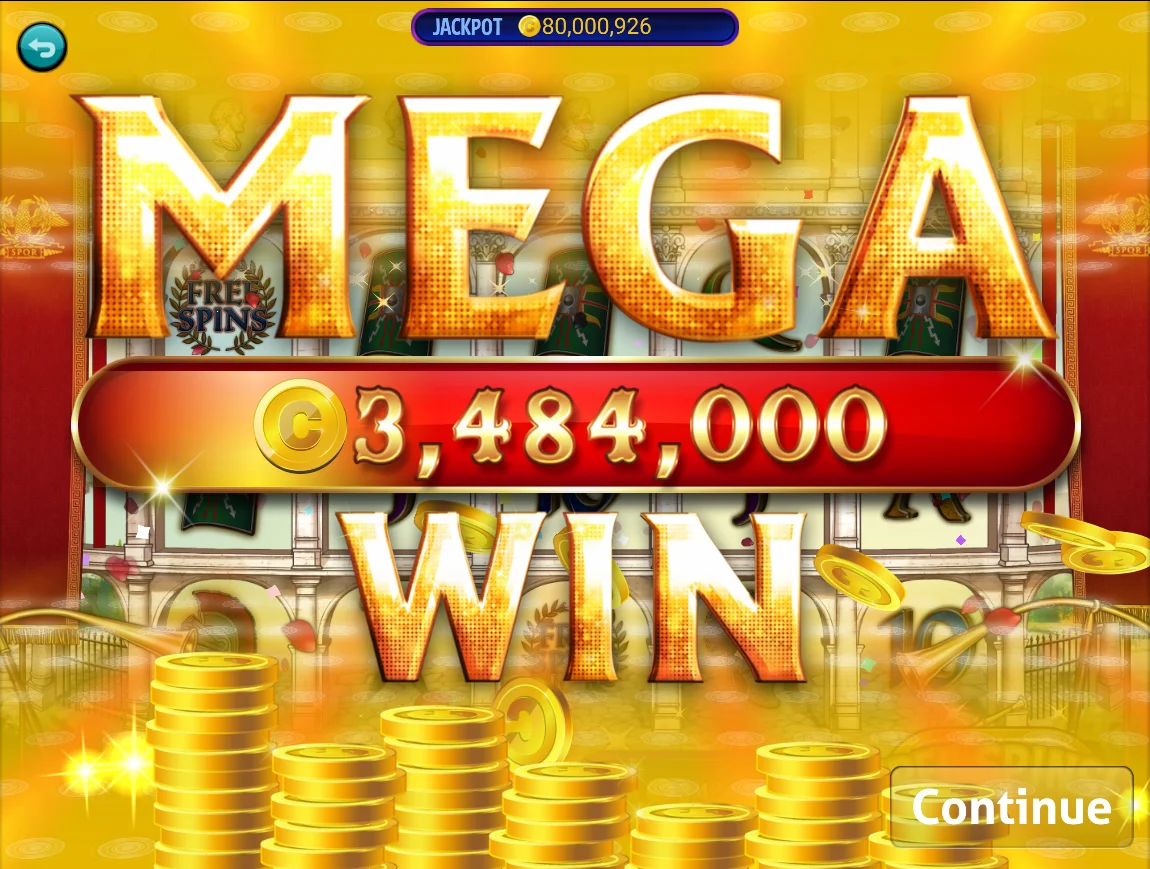 Win In Rome Slots Mega Win