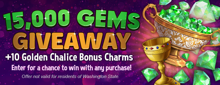 15K Gem Giveaway - 10 Chalice Charms - Gems/Membership Menu